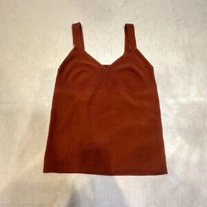 House of Harlow 1960 Sweater Tank Top Burnt Orange Size M NWT